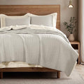 Lightweight Quilted Bedspread Quilt Set, Pre-Washed Brushed