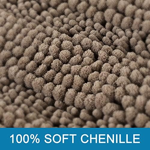 H.VERSAILTEX Bathroom Rugs Sets 2 Piece Non Slip Thick Shaggy Chenille