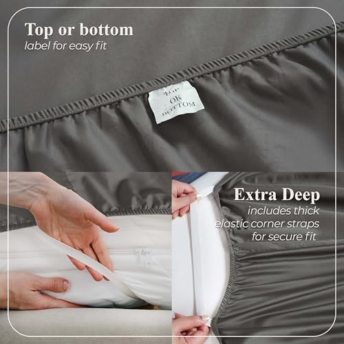 Superior Pavo Cotton Sheet Set, Sateen Weave, Soft Bedding, Modern