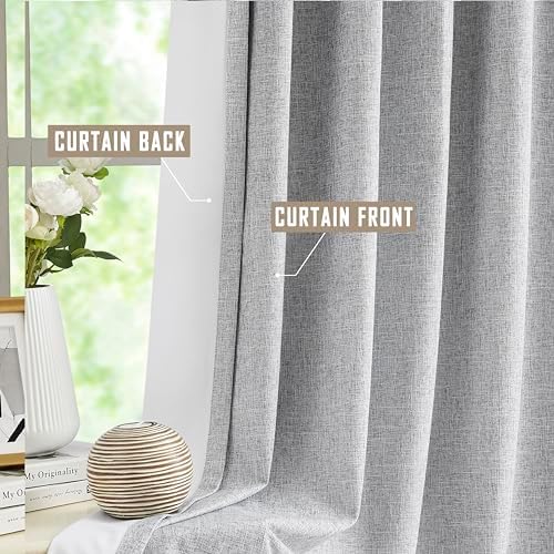 Kayne Studio Dark Grey Pinch Pleat Blackout Curtains 108 Inches Extra