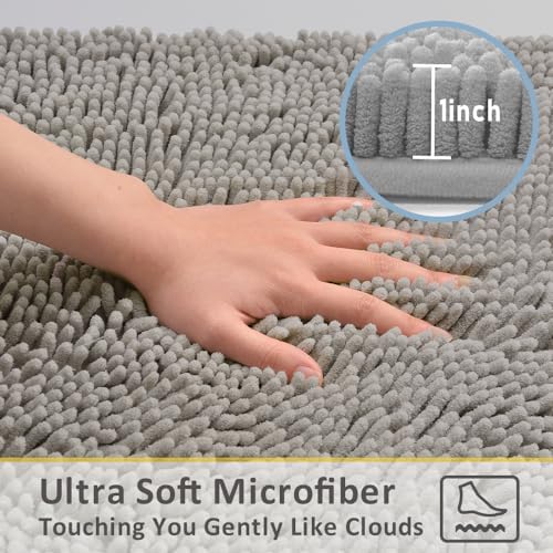 Bathroom Rug Set Bath Mats, 2 Piece Bath Mats for Bathroom Non Slip