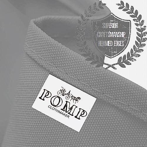 Pomp Charcoal Grey 52" x 52" Inch Square Premium Polyester Tablecloth