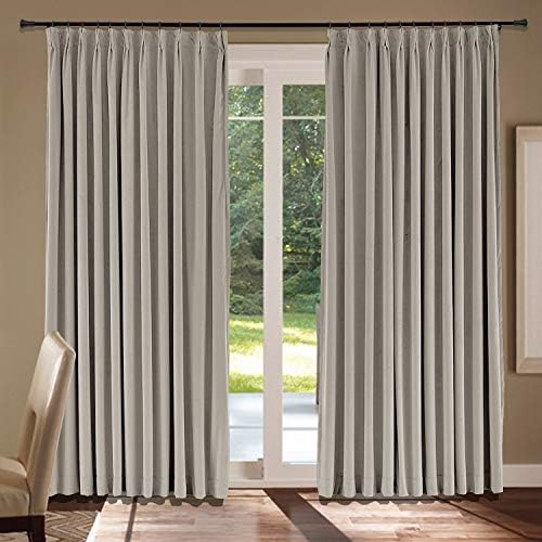 cololeaf Blackout Curtains Extra Wide Panels 120" W x 84" L Velvet