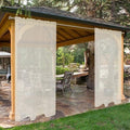 SpaceDresser Waterproof Outdoor Sheer Curtains for Patio - 2 Panels