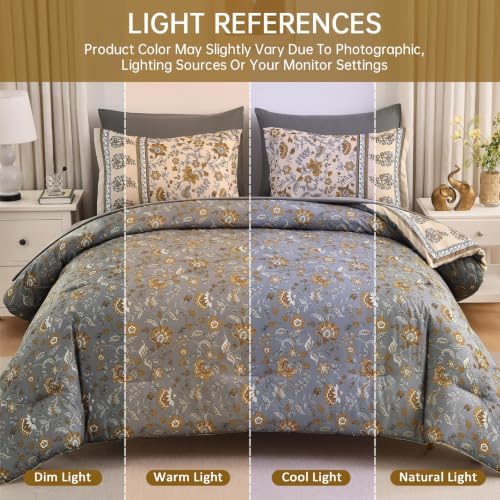 California King Comforter Set Size,Reversible Beige Cali King Boho