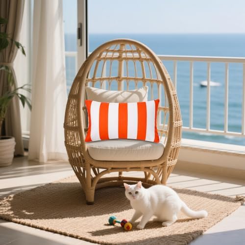 tiggell 4 Pack Waterproof Pillow Covers Outdoor Throw Pillowcases