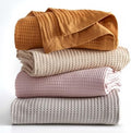 100% Cotton Green Blanket Full/Queen Size for Bed - Breathable and