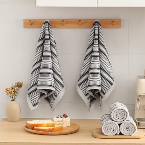 SALAS Premium Cotton Kitchen Dish Towels for Drying Dishes,Large Long