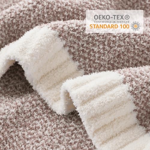 Snuggle Sac Queen Size Bedding Blanket Taupe,Super Soft Warm