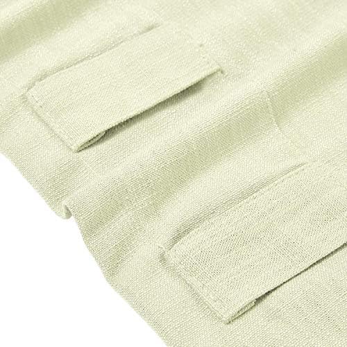 TWOPAGES Solid Ivory White Linen Cotton Back Tab Drape Window