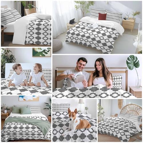 Vintage Bohemia Bedding 3 Piece Duvet Cover Set Full Size, Abstract
