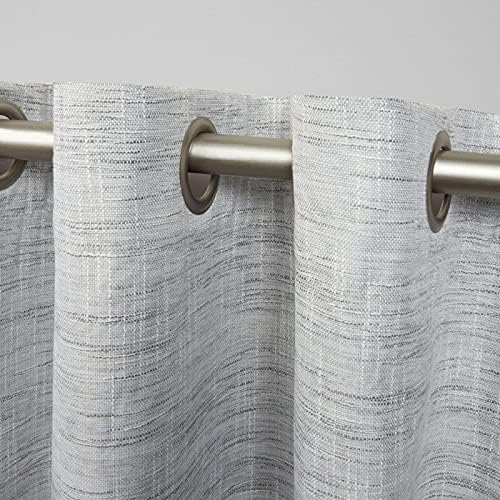EXCLUSIVE HOME Burke 100% Blackout Grommet Top Curtain Panel Pair