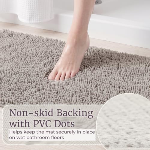 Bath Mat - 58x24-Inch Bathroom Runner with Non-Slip Backing
