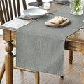 Artoid Mode Light Grey Table Runner, Seasonal Washable Kitchen Dining