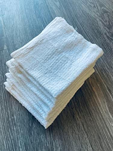 600 Pieces New White COMMERICAL Towels WASH Cloth 12X12 inches 12OZ/DZ