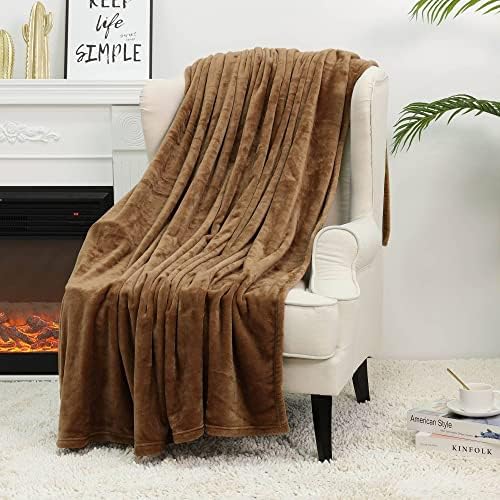 NANPIPER Fleece Blankets Super Soft Flannel Queen Size Blanket for Bed