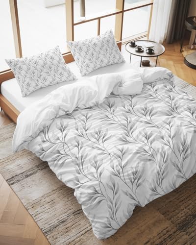 Botanical Delicate Branches Bedding Duvet Cover Queen Size - 1 Quilt