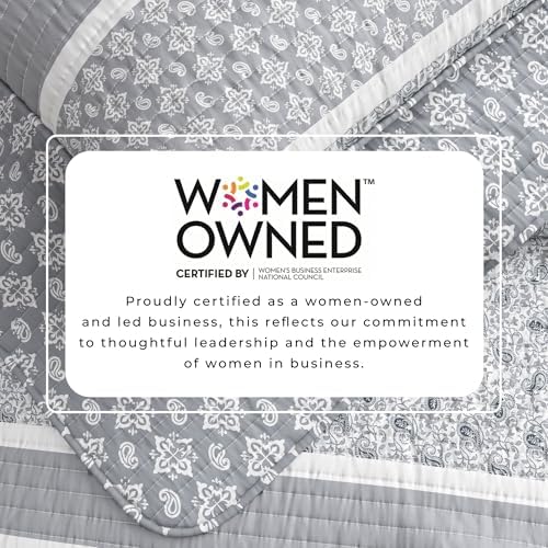 Great Bay Home Striped Quilt Set - 3-Piece King/California King Size
