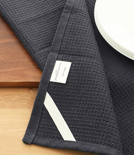PurpleEssences Solid Kitchen Cloths, Dish Towel 15x25 Set of 4
