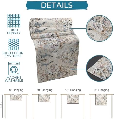 Shabby Chic Table Runner and Placemats Set of 4 French Country Sand