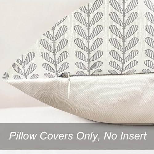 Decorative Throw Pillow Covers Set of 2 Light Gray pillow covers 22x22