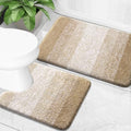 OLANLY Micorfiber Bathroom Rug Set 2 Piece, Soft Absorbent Bath Mats