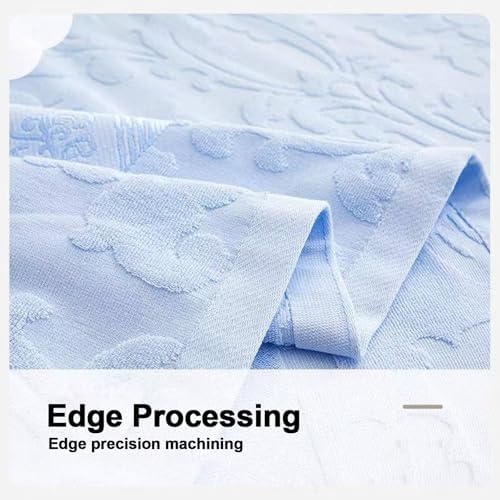 Soft Comfy Breathable Cotton Blanket,Solid Color Bed Blanket Full Size