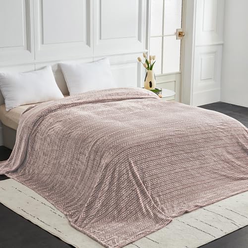 Soft Cozy 120x138 Inches Seamless Oversized King Fleece Blanket, 3D