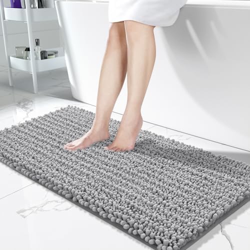 Yimobra Bathroom Runner Rug 60x24 Inch - Extra Long Non Slip Chenille