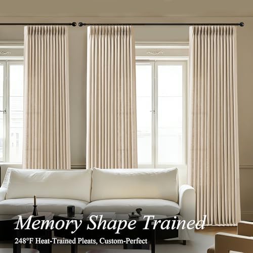 AUSSPVOCT Curtains 84 Inch Length 2 Panels Set for Living Room