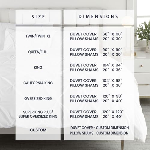 Kotton Culture 1 Pc Queen/Full Size Pinch Pleated - Pintuck Duvet