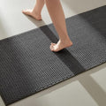 BULULOM Bathroom Runner Rugs, Extra Soft Absorbent Waffle Long Bath