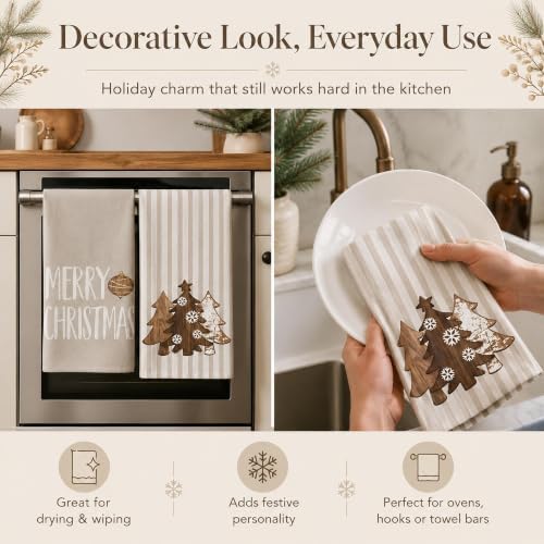 Christmas Kitchen Towels Set of 2