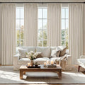 MIULEE Pinch Pleated Thick Linen Curtains 40x84 Inches Oatmeal 4