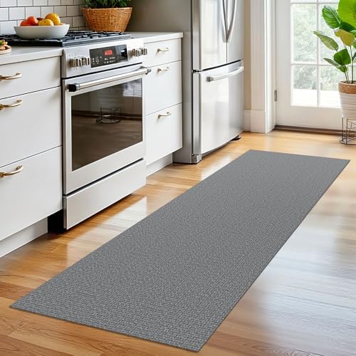 EARTHALL Washable Runner Rug, Non Slip Hallway Runner, 2x6 Ft, Dark