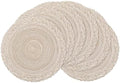 SHACOS Round Placemats Set of 6 Woven Round Table Mats 15 inch Braided
