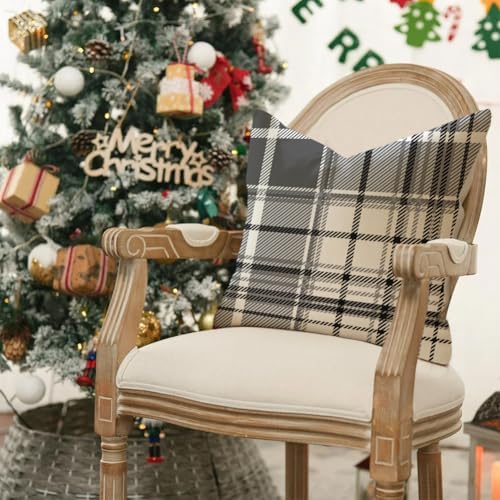 RABUSOFA Pillow Covers 18x18 Inch Indoor Outdoor Waterproof Set of 2