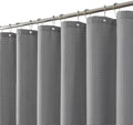 256GSM Grey Waffle Textured Shower Curtain, 72x72 Inch