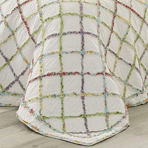 Laura Ashley - King Quilt Set with Shams, Cotton, Reversible