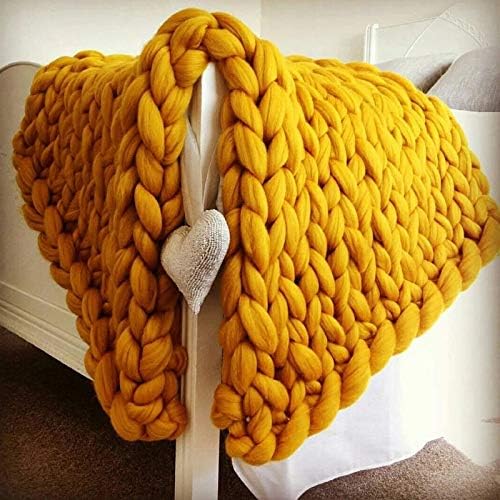 Knitted Blanket Throw Chunky Light Gray, Chunky Knit Throw Blankets