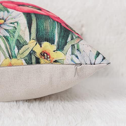 wyooxoo Throw Pillow Covers 20x20 Set of 4 Decorative Spring Pillow