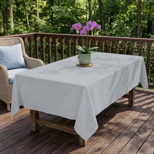 Gray Solid Color Table Cloth, Modern Minimalist Pure Color Waterproof