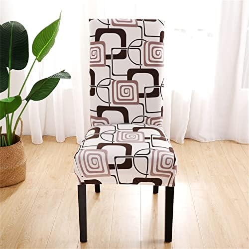 Dining Room Chair Covers Slipcovers Set of 4, Stretch Spandex