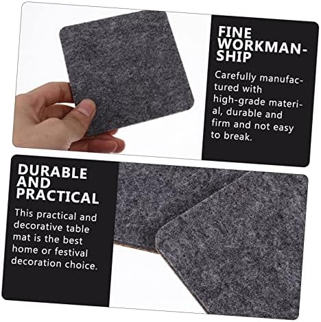 MAGICLULU 16pcs Heat Resistant Felt Placemat Table Protector Washable