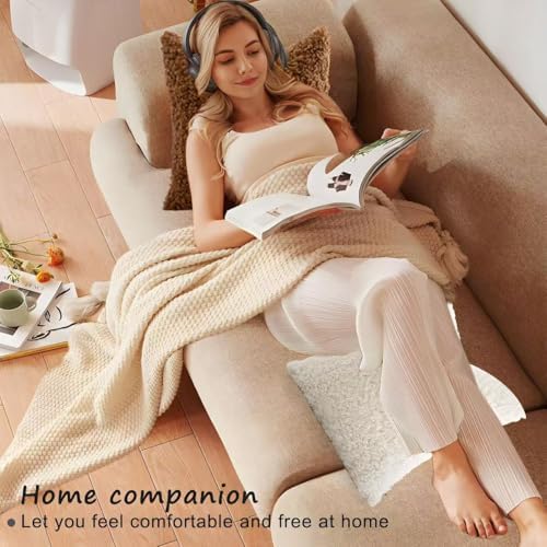 Throw Pillow Covers Set of 2, Faux Wool Pillow Covers 18x18 for Living