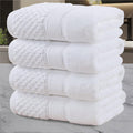 VOOVA & MOVAS White Hand Towels, Cotton, Quick Dry, 18x30 in, 4 Pieces