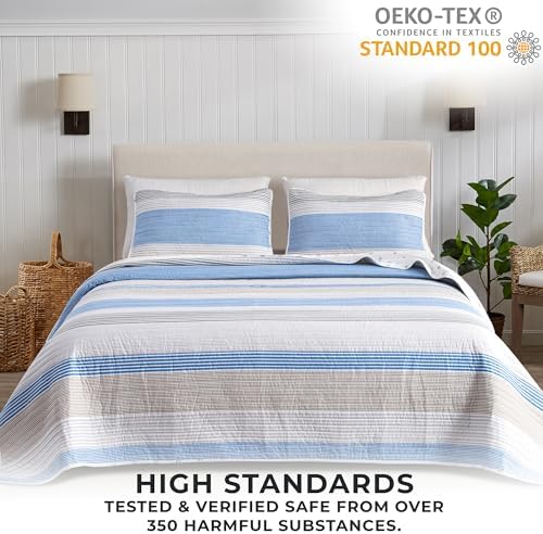 Great Bay Home 3-Piece King Reversible Lightweight Quilt Comforter