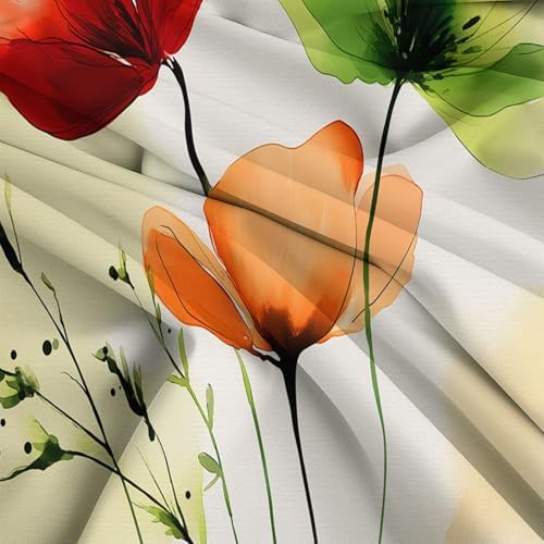 King Size Gray Duvet Cover 3 Pieces Set 102 x 91 inches, Watercolor