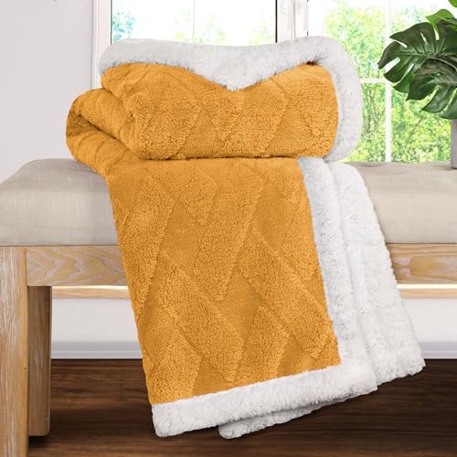 Superior Reversible Fleece Blanket, Soft Plush Fuzzy Throw for