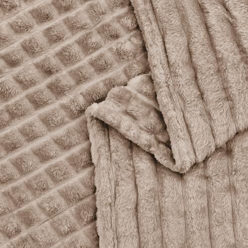 FY FIBER HOUSE Bed Blanket for Couch Soft Warm Fuzzy King Size